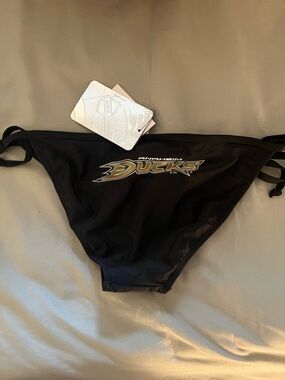Anaheim Ducks Black Swim Bottomd with Team Logo